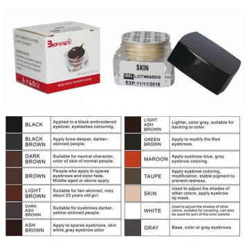 5ML Biomaser suministros de tinta de maquillaje permanente, los mejores colores de tinta de tatuaje